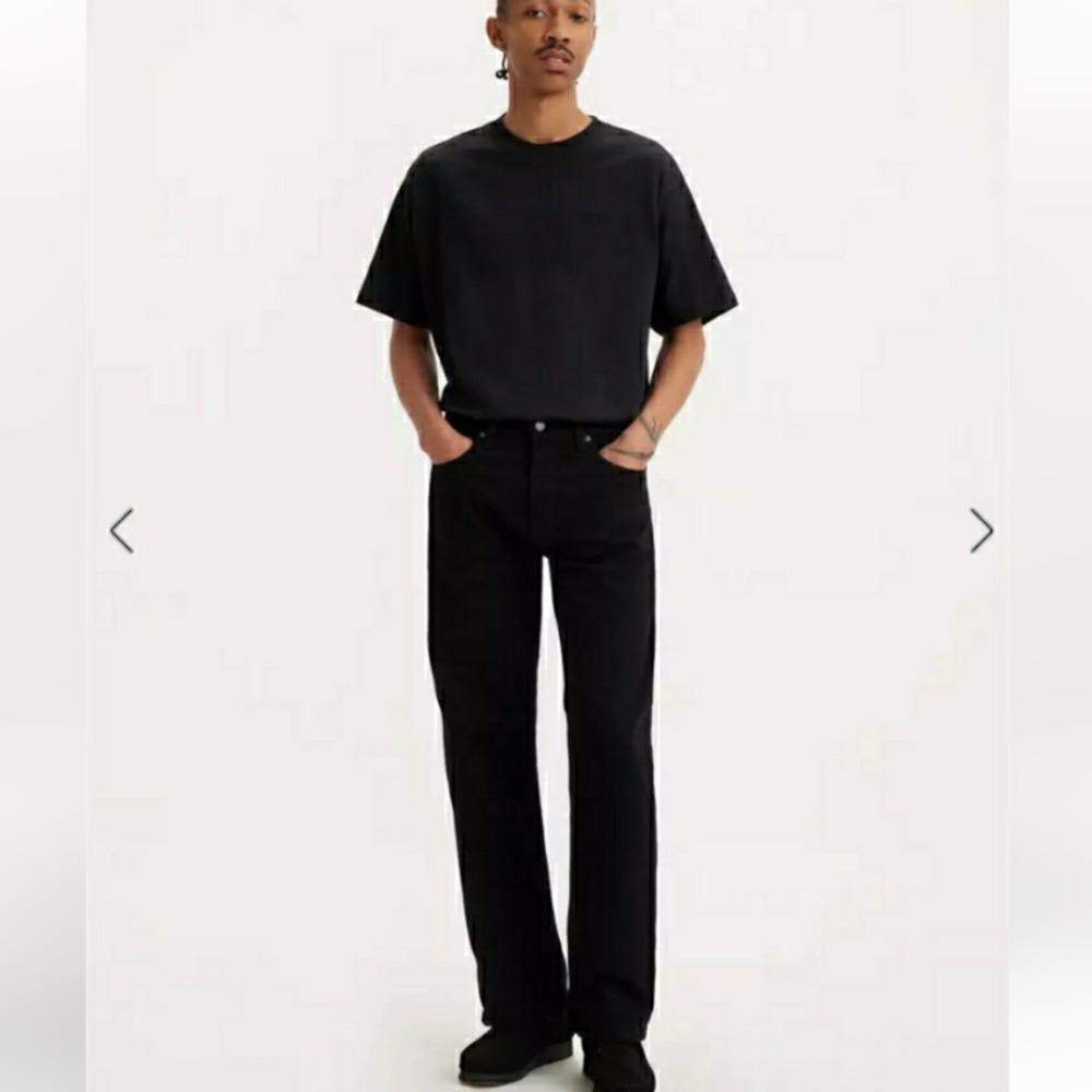Levi's Men's 559 Loose Straight Fit Black Jeans-( - 36x34